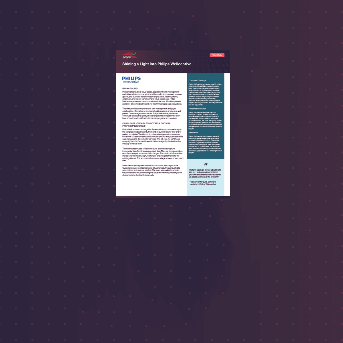 Philips Wellcentive Case Study