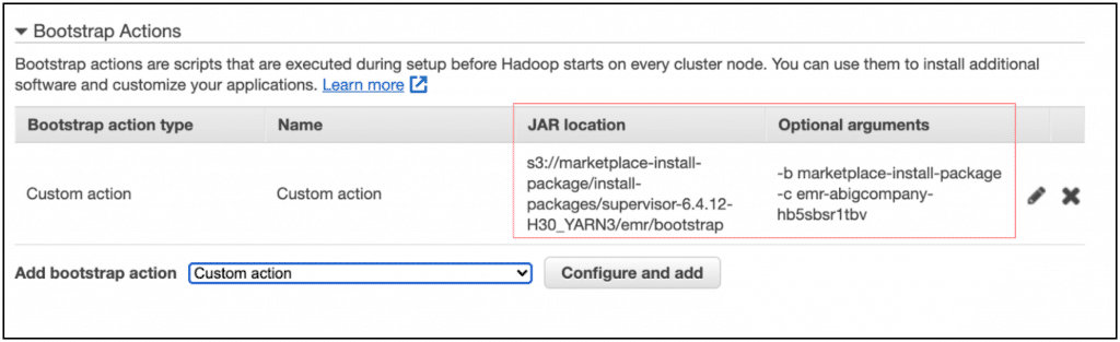 bootstrap actions 1