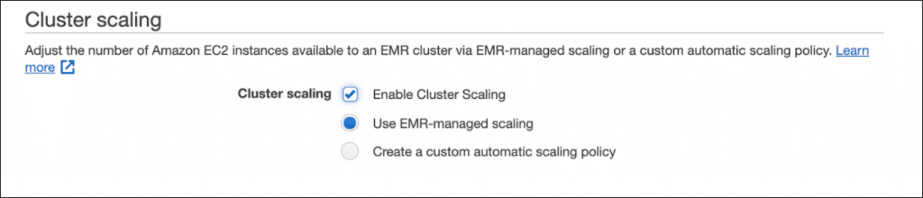 emr cluster scaling
