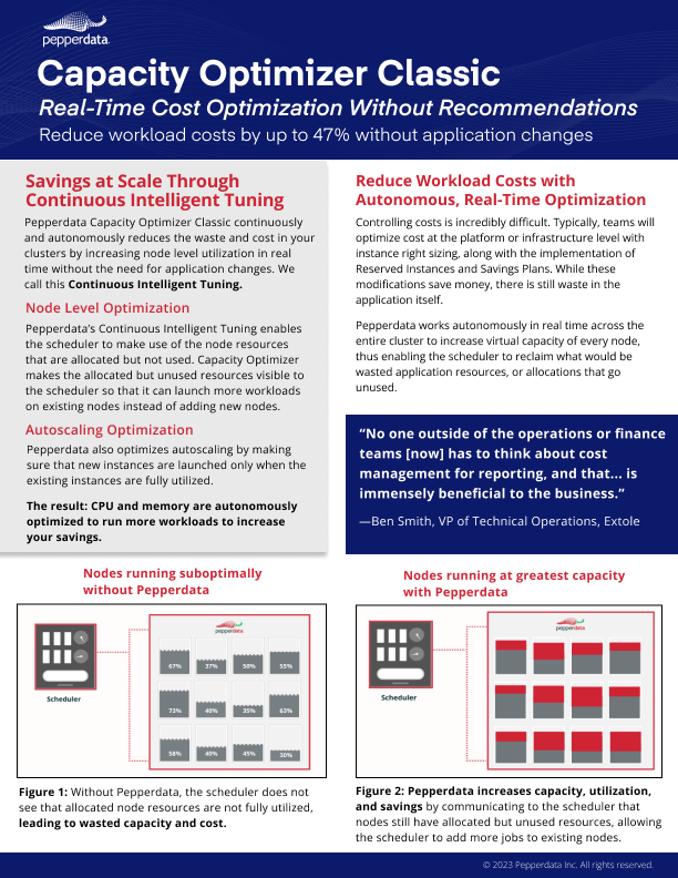 Capacity Optimizer Datasheet