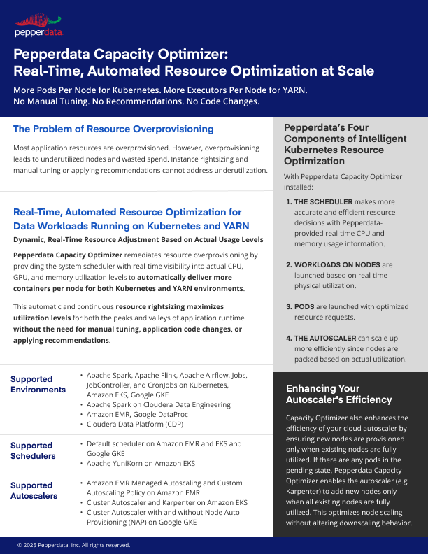 Capacity Optimizer Datasheet image
